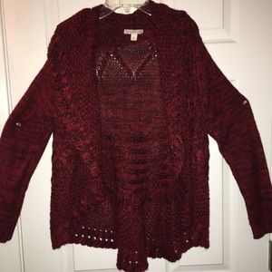 Red and Black Expensive Sweater Jacket